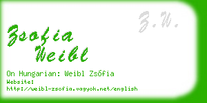 zsofia weibl business card